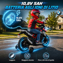 Moto Elettrica per Bambini 3-8 Anni 12 V Licenza BMW G310 GS 102x62x73 cm con Batteria al Litio e Rotelle Rimovibili in PP Rosso      