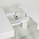 Consolle Allungabile in Legno H76,5x47x90/147cm 2 Allunghe Magix Larice Sbiancato Classica