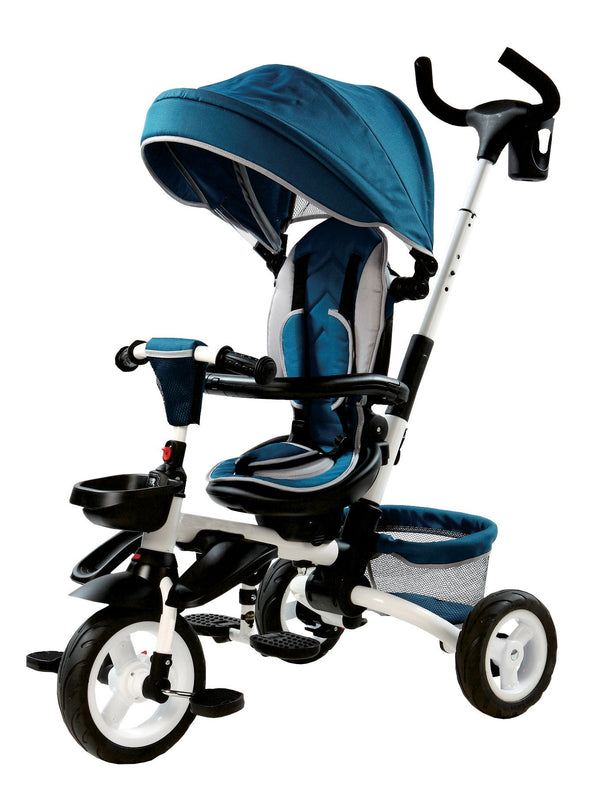 sconto Dreirad-Kinderwagen Miller, zusammenklappbar, Blau