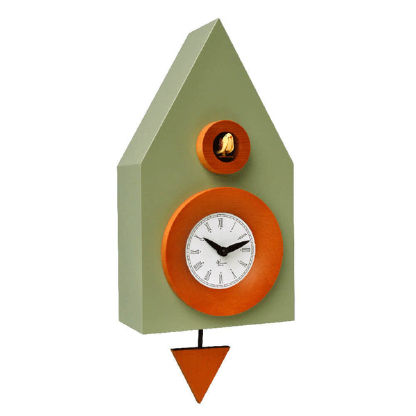 acquista Wandkuckucksuhr 20X36X13Cm Pirondini Italia Dunkelgrauer Zement