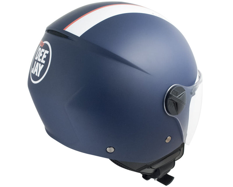 Casco Jet per Scooter Visiera Lunga CGM Deejay 107DJ1 Blu Opaco