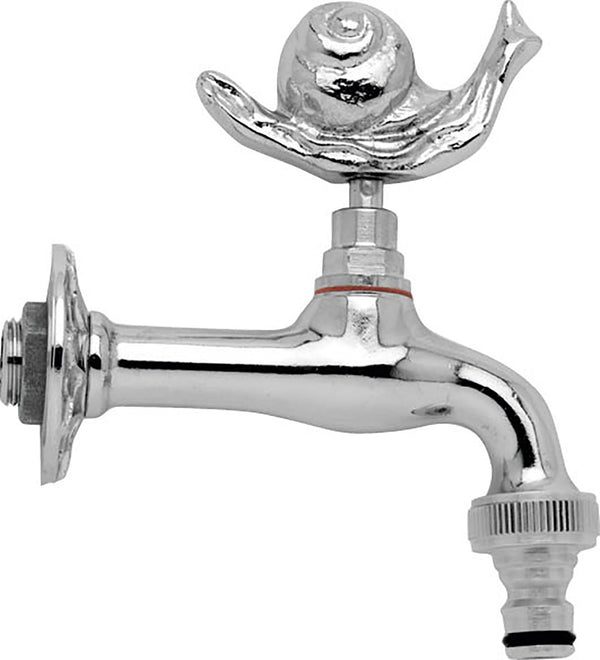 Gartenbrunnenhahn aus verchromtem Messing mit Morelli Chiocciola-Schnellkupplung prezzo