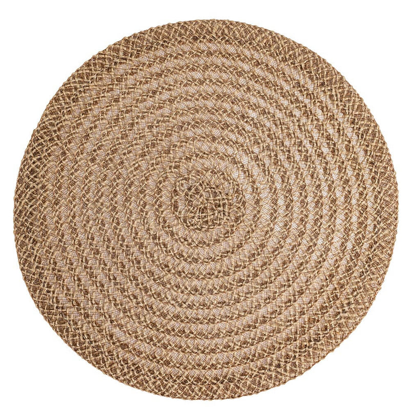 Set 4 Tovagliette Ø38x0,3 cm  in Lino e Poliestere VdE Tivoli 1996 Shades of chocolate