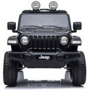 Macchina Elettrica per Bambini 12V 2 Posti con Licenza Jeep Wrangler Rubicon Nera
