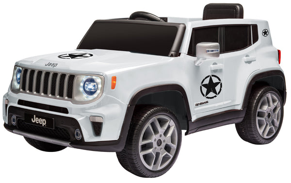 sconto Elektroauto für Kinder 12V Jeep Renegade Limited Weiß