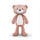 Orsacchiotto di Peluche Multifunzione Allenatore del Sonno 16x40x12 cm con Luce e Suoni Rosa