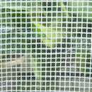 Serra a Tunnel 300x200x190 cm con 4 Finestrelle e Ingresso a Zip Acciaio Zincato e PE Bianco  