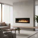 Camino a Bioetanolo da Incasso 120x15x40 cm Livorno 120 Nero