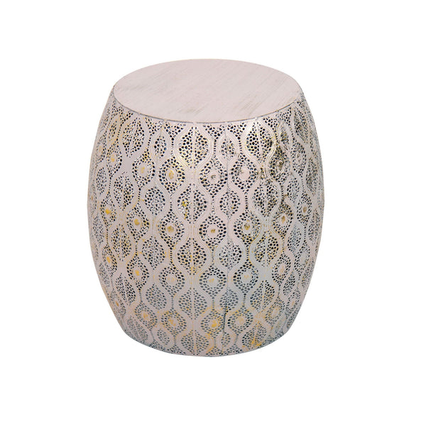 sconto Tavolino Lesha in Metallo in Rosa Chiaro e Oro