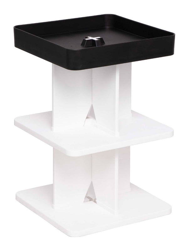 online Tavolino Moderno 40x40x60,5 cm in Polipropilene Rigido Nero