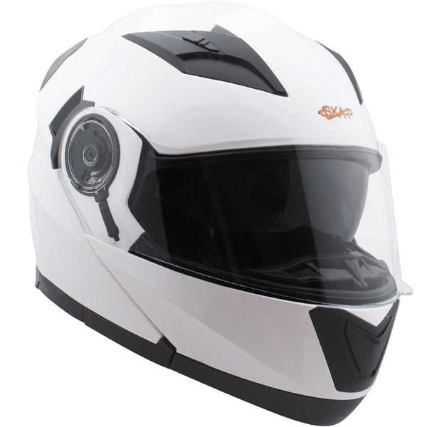Modularer Helm für Scooter Ska-P 5 XH Road White Metal prezzo