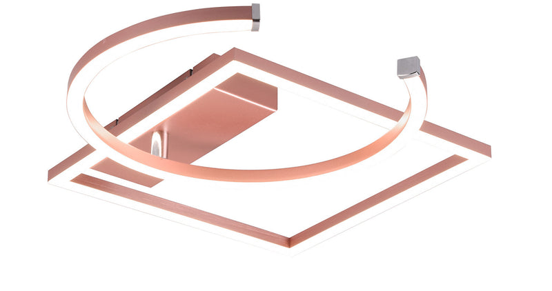 Plafoniera da Interno a LED SMD in Metallo Oro rosa