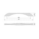 Set 20 Maniglie per Mobili 224 mm in Zama Emuca Varna 