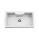 Lavello 88x50 cm Granito vasca bianco Samet