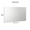 Mobile da Bagno Sospeso con Colonna Mazzoni Maiorca Light Noce Chiaro Frassinato