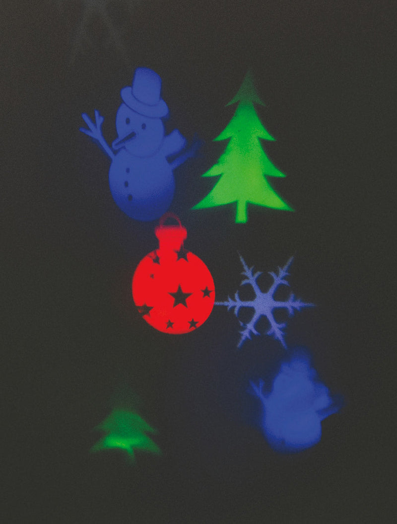 Proiettore Laser a Led 4 Forme e Babbo Natale Luci Natalizie da Interno e Esterno Soriani