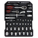 Valigia porta utensili trolley kit 187 pezzi cassetta attrezzi