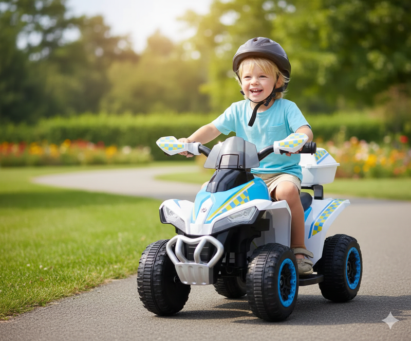 Mini Quad Elettrico per Bambini 6V Kidfun Invictus Bianco