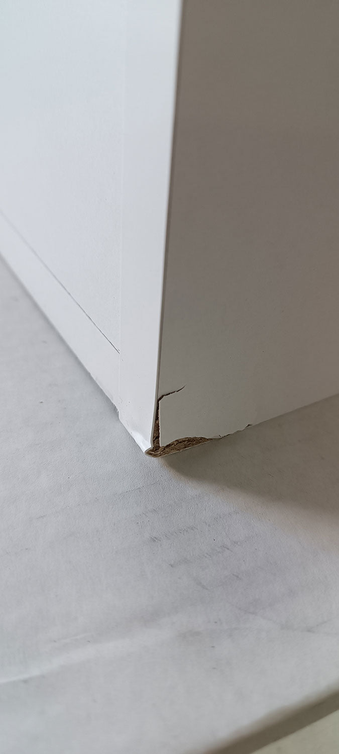 Mobile Lavatoio in ABS 50x50x88 cm 2 Ante Ambrosini Doris Bianco Opaco Seconda Scelta