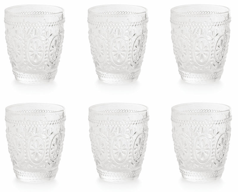 Confezione 6 Bicchieri Acqua in Vetro 240ml Villa d'Este Home Tivoli Imperial