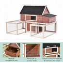Pollaio Gabbia per Galline da Esterno 290x71x119 cm in Legno 