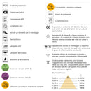 Luce Led 18 mm ad Incasso Convertitore 15 W Luce Bianca Naturale 6 Pezzi Emuca