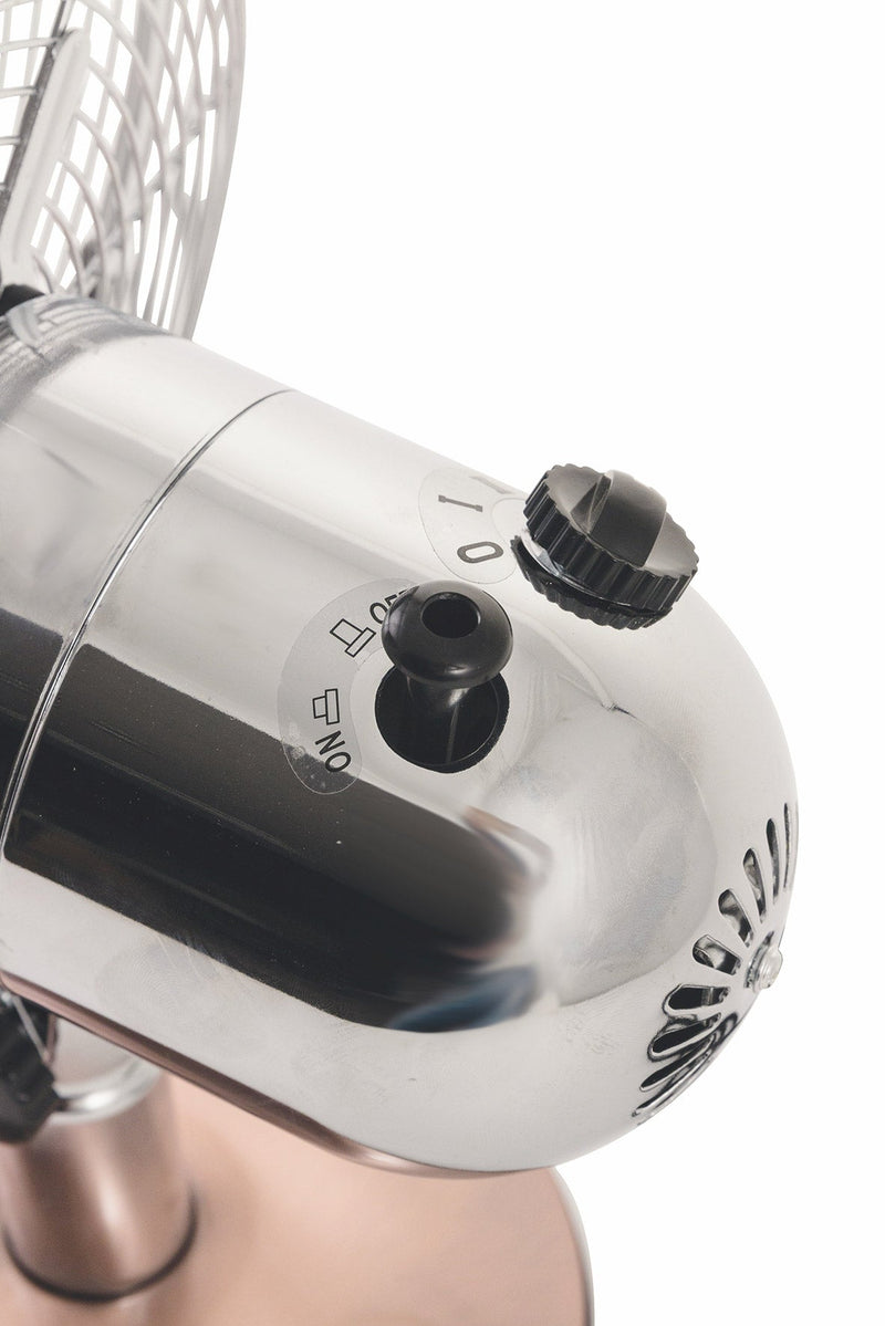 Ventilatore da Tavolo 30cm Oscillante 3 Velocità  35W Kooper Eolo Bicolore