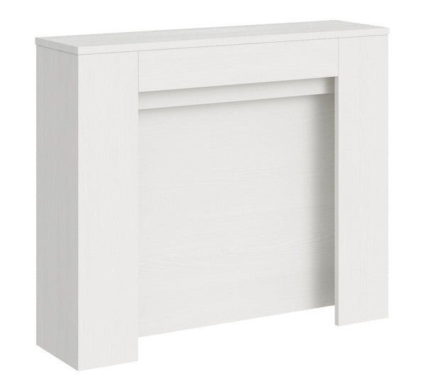 prezzo Consolle Allungabile 90x25/211 cm Pannelli in Nobilitato Kiba Bianco Frassino
