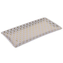 Set 3 Vassoi 24,5x12,6x2 cm  in Ceramica VdE Tivoli 1996 Charleston Bianco e Oro