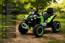 Quad Elettrico per Bambini ATV Safari Gold 24V con Telecomando Verde