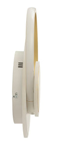 Lampada da Muro LED Dish 29x6,5x34 cm in Alluminio e Ferro e PVC Oro e Bianco      