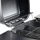Barbecue a Gas Cheffo a 3 Fuochi Accensione Piezoelettrica 130,5x50,5x93 cm Potenza 8,5 kW in Acciaio Nero      