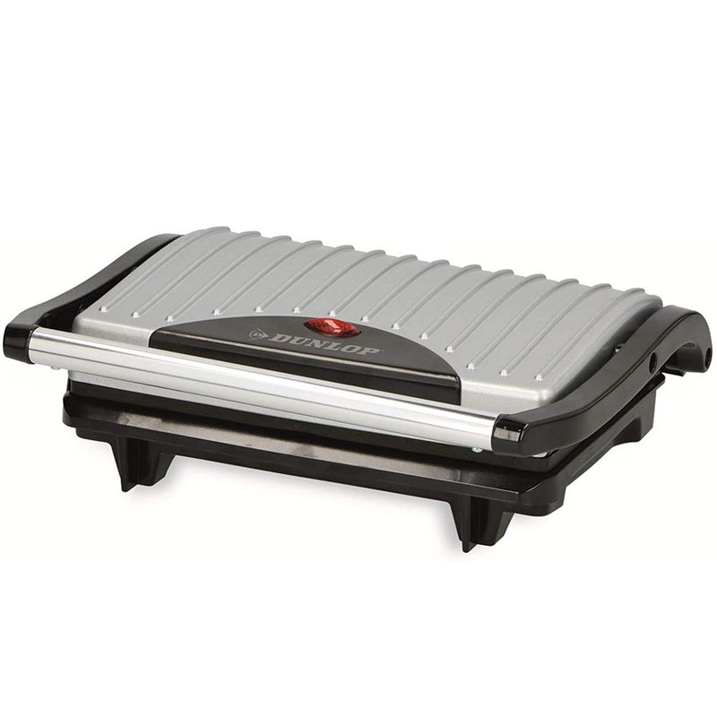 Bistecchiera Elettrica Piastra Griglia Grill Antiaderente 700W Toast Panini Dunlop