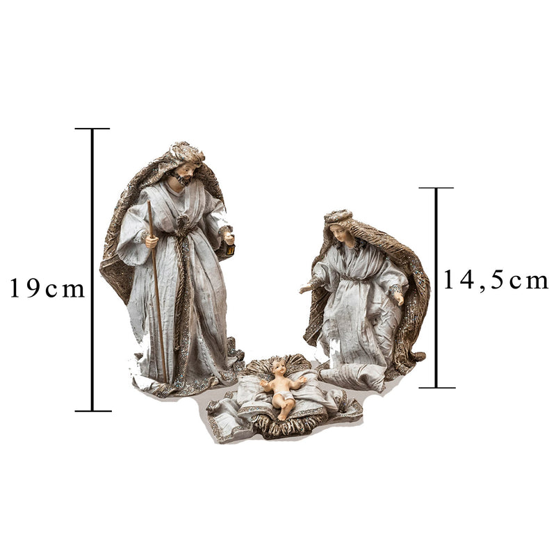 Natività 3 Personaggi H19 cm in Resina