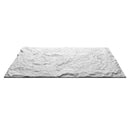 Set 10 Pannelli Decorativi Area 7,2 mq 120x60x3 cm Rivestimento Murale Effetto Pietra Naturale 3D in PU Bianco Leccese