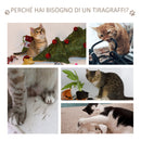 Albero Tiragraffi per Gatti in Sisal con Cuccia Piattaforme e Giochi 60x40x120 cm 
