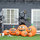 Zucche di Halloween Gonfiabili 240x80x120 cm con Luci a LED 