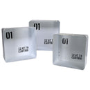 Set 3 Mensola in metallo bristol bianco quadrata 