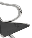 Panca per Sala d'Attesa 3 Posti in Acciaio Nero