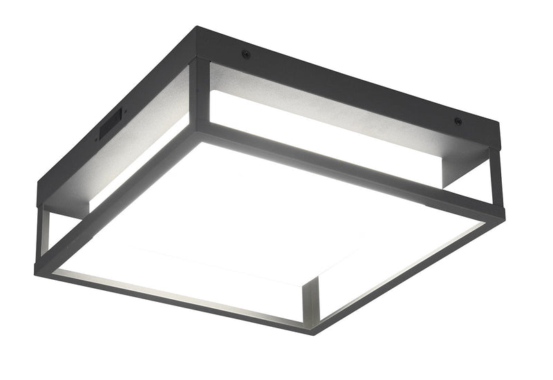 Plafoniera da Esterno a LED SMD in Metallo Antracite