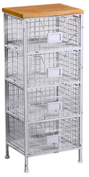 Cassettiera 4 Cassetti in Metallo Pescara Bianco