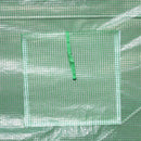 Serra a Tunnel da Giardino Struttura in Acciaio con 8 Finestre Verde 500x200x210 cm 