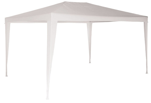sconto Gartenpavillon aus Metall, Kunststoffabdeckung, Morchel, weißer Sonnenschirm, verschiedene Größen