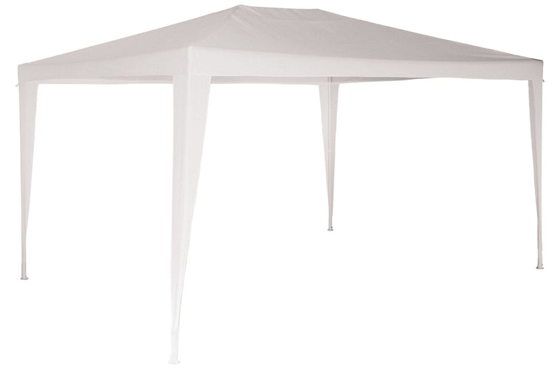 Gazebo da Giardino in Metallo Copertura in Plastica Morel Parasole Bianco Varie Misure