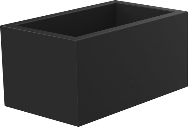 acquista Vaso Rettangolare 80x40x50 cm in Resina Arkema Modulo Cassetta Nero