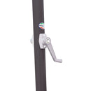 Ombrellone da Giardino 3x3 m Palo Ø48 mm in Alluminio con Manovella Vorghini Stem Antracite e Ecrù