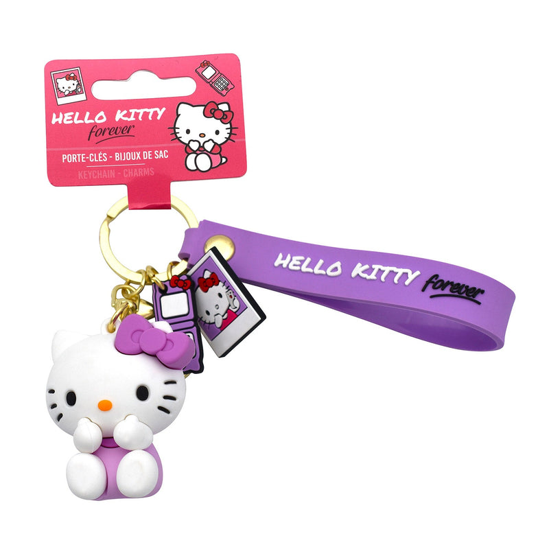 Set 24 Portachiavi Hello Kitty 3D in Silicone per Bambini Varie Colorazioni