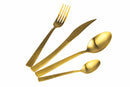 Servizio Set di Posate 24 Pezzi Gold Opaco in Acciaio Villa d'Este Home Tivoli Stone
