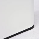 Pattumiera 29,2x14x32 cm 5lt Apertura a Pedale in Metallo Bianco