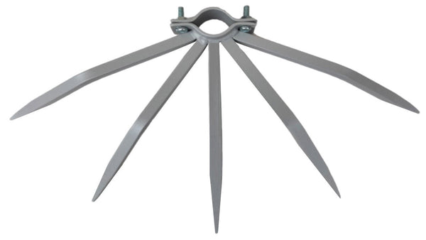 acquista Diebstahlschutz mit Stahlspikes für Fallrohre Außenrohre Ø30-38 mm Silber